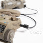 FMA Dual Switch PEQ, Laser Plug and 2.5 mm Connectors with Logo - Tan