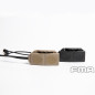 FMA Dual Switch PEQ, Laser Plug and 2.5 mm Connectors with Logo - Tan