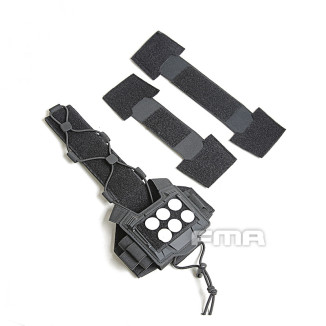 FMA Agility Bridge Helmet Cover for NVG Battery Box - Black