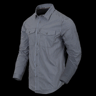 HELIKON COVERT Concealed Carry Long Sleeve Shirt - Phantom Grey Checkered