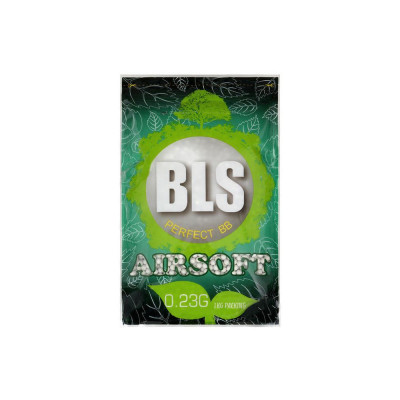 BLS BIO Airsoft Pellets 0.23g, 4300 BBs (Bag) - White