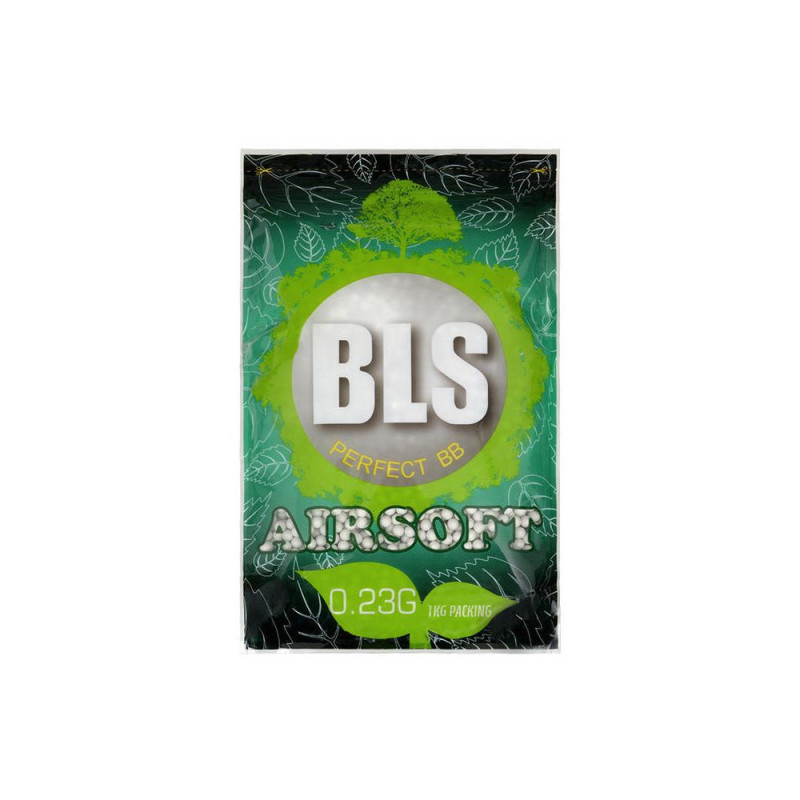 BLS BIO Airsoft Pellets 0.23g, 4300 BBs (Bag) - White BLS BIO Airsoft Pellets 0.23g, 4300 BBs (Bag) - White