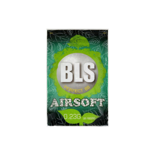 BLS BIO Airsoft Pellets 0.23g, 4300 BBs (Bag) - White
