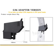 Lever Speedloader G36 adapter – fekete