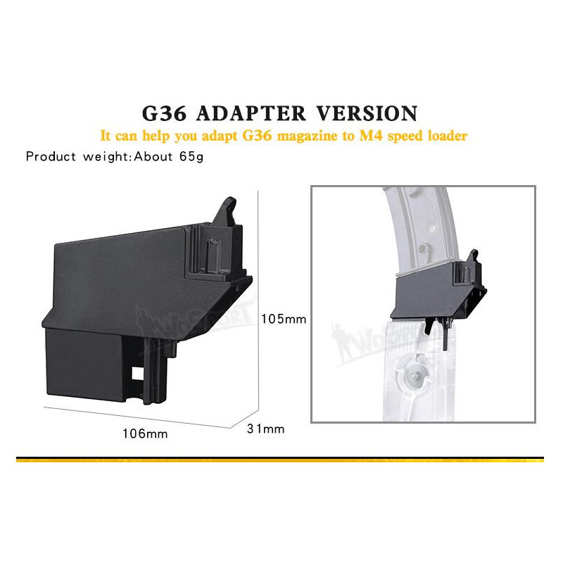 Lever Speedloader G36 adapter – fekete Lever Speedloader G36 adapter – fekete