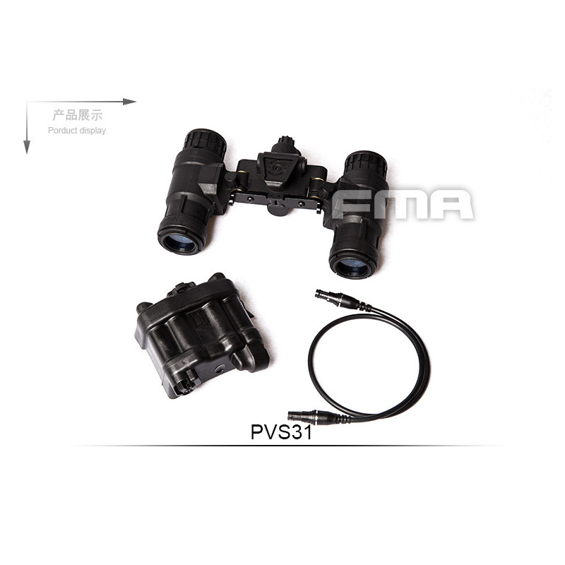 FMA PVS-31 NVG Dummy Replica, with LED Illumination - Black