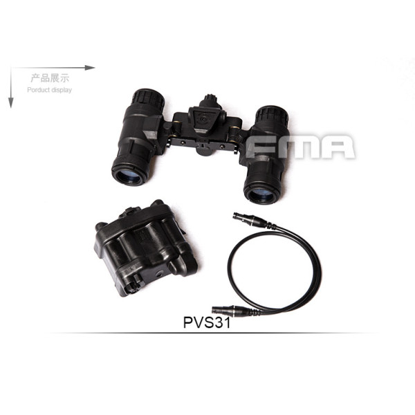 FMA PVS-31 NVG Dummy Replica, with LED Illumination - Black