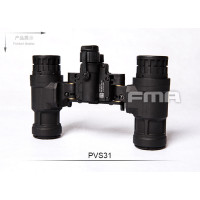 FMA PVS-31 NVG makett, LED-es megvilágítással – fekete