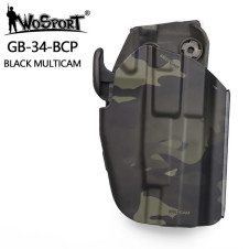 WST GB-34 Universal Holster for Compact Pistols, Right Hand - MC Black