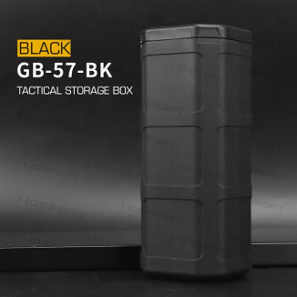 WST taktikai tárolódoboz, 16x6x6 cm – fekete