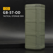 WST taktikai tárolódoboz, 16x6x6 cm – zöld