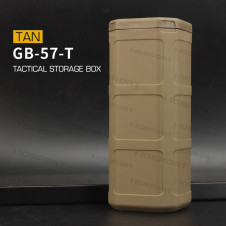 WST taktikai tárolódoboz, 16x6x6 cm – bézs
