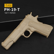 WoSporT 1911 pisztoly 3D PVC-felvarró – bézs | ANAREUS