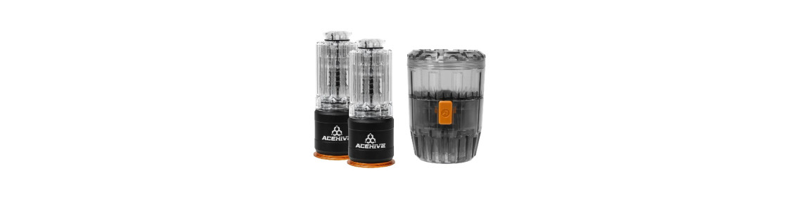 Airsoft grenade launches and grenades