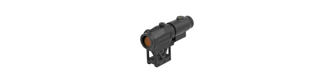 Magniferers (Optics for a collimator) for airsoft weapons